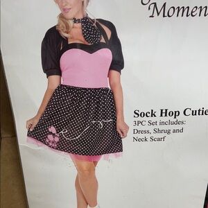 Retro Sock Hop Cutie 3PC Costume Plus Size by Elegant Moments